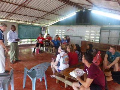 MGT 2354 team visiting Esperanza Elementary School in the Dominican Republic, May 2018